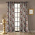 Bouquet Royale Floral Tuscany Brown Dimout Curtain Set Of 2 -(DS593D)