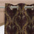 Imperial Canopy Indie Coffee Brown Dimout Curtain Set Of 2 -(DS594B)