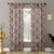 Imperial Canopy Indie Tuscany Brown Sheer Curtain Set Of 2 -(DS594D)