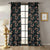 Ornate Veil Floral Yankees Blue Dimout Curtain Set Of 2 -(DS595A)