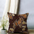 Ornate Veil Floral Brown Coffee Cushion Covers -(CSN595B)