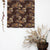 Ornate Veil Floral Coffee Brown Roman Blind -(DS595B)