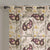 Ornate Veil Floral Dark Vanilla Beige Sheer Curtain Set Of 2 -(DS595C)