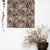 Ornate Veil Floral Tuscany Brown Roman Blind -(DS595D)