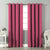 Jacquard Room Darkening Curtains in Punch Pink Set Of 2 - (P62)