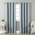 Jacquard Room Darkening Curtains in Baby Blue Set Of 2 - (P63)
