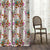 Elegent Floral Print Matt Finish Room Darkening Curtain Set of 2 MTDS67B