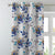 Elegent Floral Print Matt Finish Room Darkening Curtain Set of 2 MTDS67E