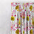 Lotus Dreams Floral Pink Heavy Satin Blackout Curtains Set Of 2 - (DS6A)