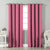 Jacquard Room Darkening Curtains in French Rose Set Of 2 - (P73)