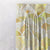 Vibrant Dreams Geometric Yellow Heavy Satin Room Darkening Curtains Set Of 2 - (DS81F)