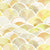 Vibrant Dreams Geometric Yellow Heavy Satin Room Darkening Curtains Set Of 2 - (DS81F)
