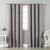 Jacquard Room Darkening Curtains in Evening Grey Set Of 2 - (P83)