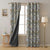 Structured Sparkle Geometric Brown Heavy Satin Blackout Curtains Set Of 2 - (DS87A)