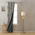 Structured Sparkle Geometric Brown Heavy Satin Blackout Curtains Set Of 1pc - (DS87A)