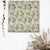 Sunny Delight Floral Mustard Yellow Satin Roman Blind (DS90A)