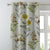 Sunny Delight Floral Mustard Yellow Heavy Satin Room Darkening Curtains Set Of 1pc - (DS90A)