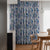 Sunny Delight Floral Powder Blue Heavy Satin Blackout curtains Set Of 1pc - (DS90D)
