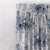 Stems & Petals Floral Blue Heavy Satin Room Darkening Curtains Set Of 2 - (DS97A)