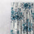 Stems & Petals Floral Turquoise Heavy Satin Blackout curtains Set Of 1pc - (DS97F)