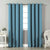 Jacquard Room Darkening Curtains in Caribbean sky Set Of 2 - (P97)