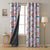 Balloon Rides Kids White Heavy Satin Blackout Curtains Set Of 2 - (DS253A)