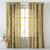 Elegant Floral Print Matt Finish  Room Darkening Curtain Set of 2 -  MTDS126A