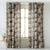 Elegant Geometric Print Matt Finish  Room Darkening Curtain Set of 2 -  MTDS145B