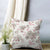 Floral Digital Printed White Pink Cushion Cover - (206B)