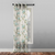 Elegant Floral Print Sheer Semi Transparent Curtain - Set Of 1pc -DS427C