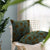 Floral Digital Printed Green Brown Cushion Cover - (495A)