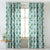 Elegant Geometric Print Matt Finish  Room Darkening Curtain Set of 2 -  MTDS58D