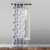 Elegant Floral Print Sheer Semi Transparent Curtain - Set Of 1pc -DS72A