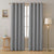 Stone Grey Micro Poly 100% Blackout Noise Reduction Thermal Insulation Curtain Set of 2 - (StoneGrey4PASS)