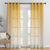 Meta 01 Ombre Harvest Gold Linen Sheer Curtain Set of 2 -(Meta01)