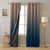 Ombre Blue Heavy Satin Blackout Curtains Set Of 2 - (MRCN2)
