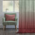 Meraki 1 Ombre Barn Red Shimmer Sheer Curtain Set Of 2 - (Meraki1)