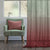 Meraki 1 Ombre Barn Red Shimmer Sheer Curtain Set Of 1pc - (Meraki1)