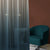 Meraki 2 Ombre Ocean Blue Shimmer Sheer Curtain Set Of 1pc - (Meraki2)