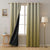 Ombre Beige Olive Heavy Satin Blackout Curtains Set Of 2 - (OMBRE13)