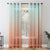 Elegant Ombre Print Sheer Semi Transparent Curtain Set of 2 OMBRE21