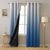 Ombre Powder Blue Heavy Satin Blackout Curtains Set Of 2 - (OMBRE23)
