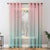 Elegant Ombre Print Sheer Semi Transparent Curtain Set of 2 OMBRE25