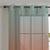Elegant Ombre Print Sheer Semi Transparent Curtain Set of 2 OMBRE27