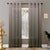 OP 03 Ombre Dark Gray Sheer Curtain Set Of 2 -(DSOP03)