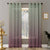 OP 04 Ombre Laurel Green Sheer Curtain Set Of 2 -(DSOP04)