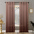 OP 05 Ombre Spicy Mix Brown Sheer Curtain Set Of 2 -(DSOP05)