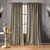 Jacquard Silver Yellow Room Darkening Curtain Set Of 2 -(DSRegalBands02)