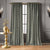 Jacquard Silver Foil Grey Room Darkening Curtain Set Of 2 -(DSRegalBands17)