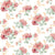 Elegant Floral Print Sheer Semi Transparent Curtain - Set of 2 -DS206A
